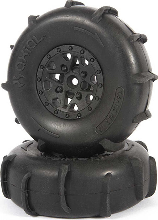 ST28 Front Razor, Rear Paddle Tire and Wheel Set: Yeti Jr