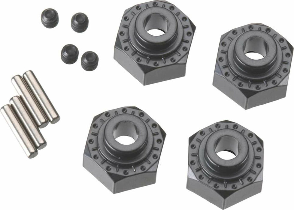 Aluminum Hex Hub 12mm Black (4)