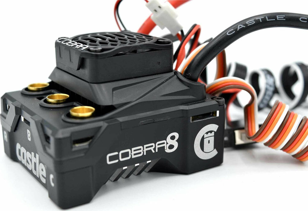 COBRA 8 25.2V ESC with LIMITED EDITION GOLD 1515-2200KV V2 Sensored Motor Combo