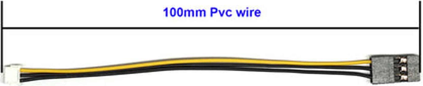 High Quality Servo to JST Rx Conversion Cable, 100mm