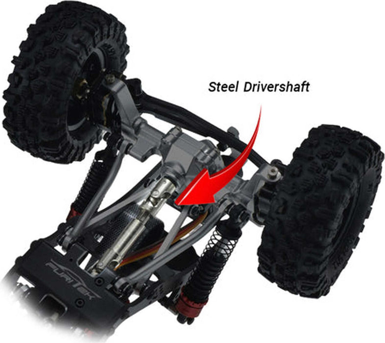 1/18 Cayman Pro V2 4x4 Rock Crawler RTR, Black with Flames
