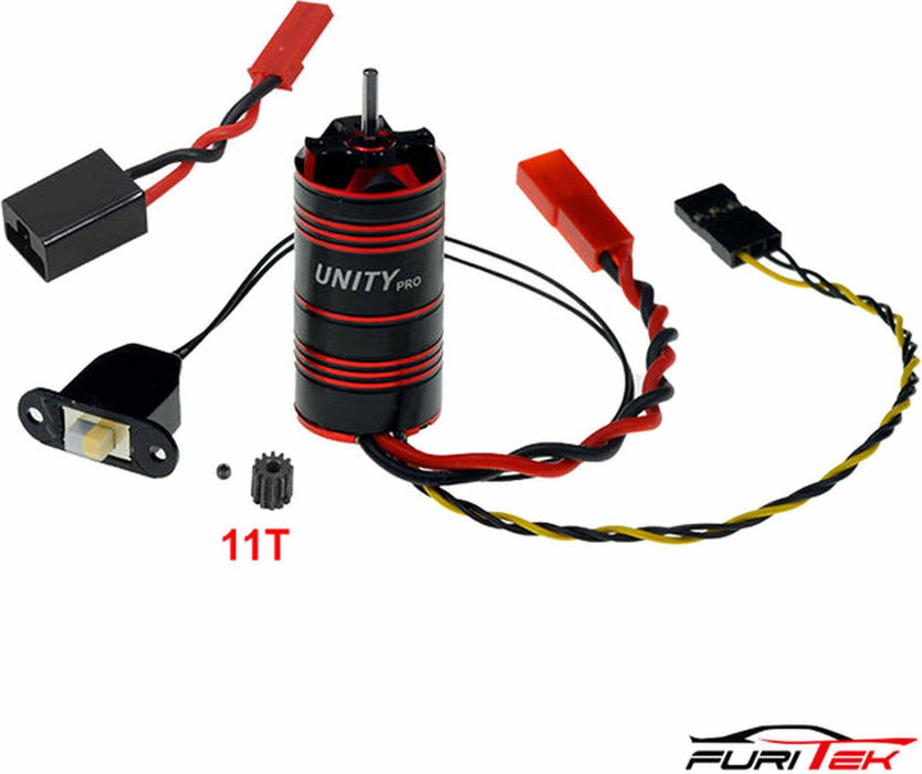 Crawlcore Power System: Unity Pro 2-in-1 ESC/Motor with Micro Stellar Transmission, 1/18 Traxxas TRX4M