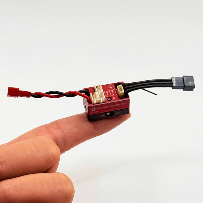 MicroPython Brushless Electronic Speed Control with Built-In Receiver & MicroFlex 4WS Transmitter