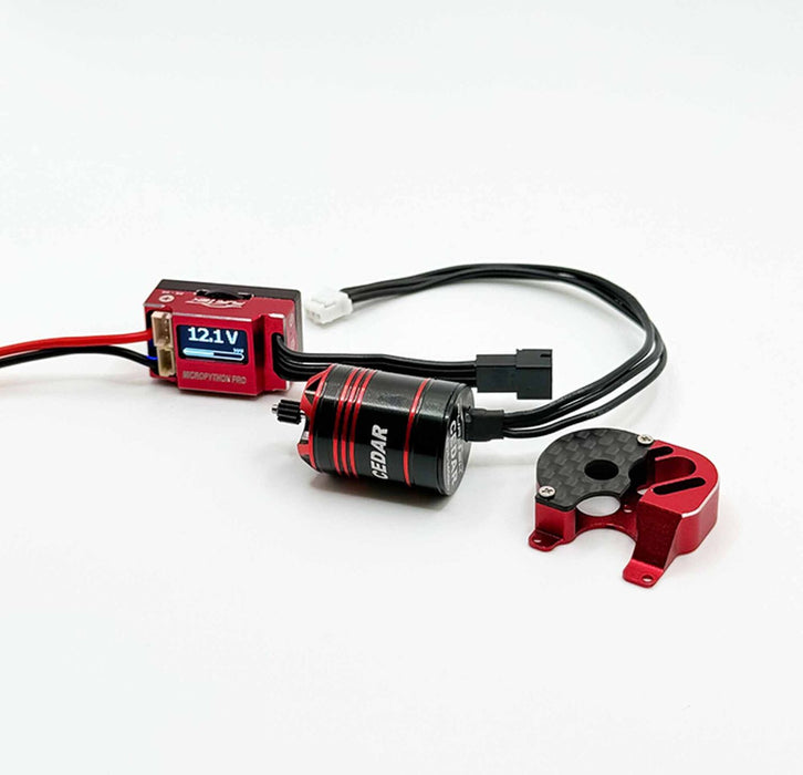 ShadowCore Power System: MicroPython Pro ESC & Cedar 1825 Brushless Motor, 1/24 Axial SCX24