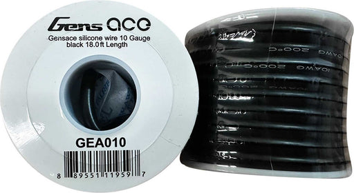Gensace silicone wire 10 Gauge black 18.04ft Length