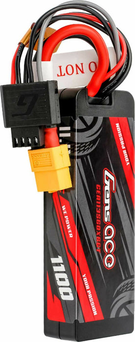 Gens ace 1100mAh 3S 60C 11.1V HardCase G-tech Lipo Battery Pack with XT60 Plug