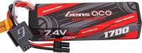 Gens ace 1700mAh 2S 35C 7.4V G-Tech Hardcase Lipo Battery with EC2 Plug
