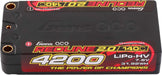 7.6V 4200mAh 2S 140C Shorty Hardcase LiHV Battery: 5mm Tubes