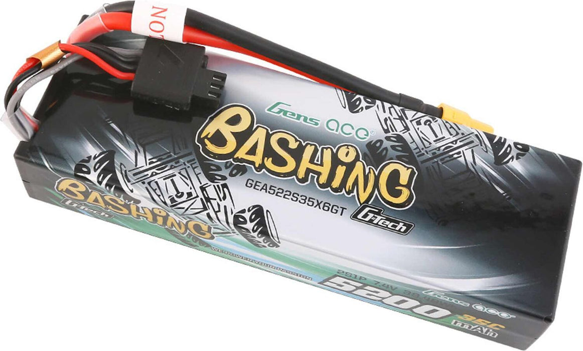 7.4V 5200mAh 2S 35C G-Tech Smart Bashing Hardcase LiPo Battery: XT60