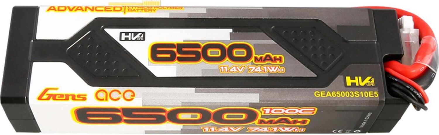 11.4V 6500mAh 3S 100C Advanced Hardcase LiHV Battery: EC5