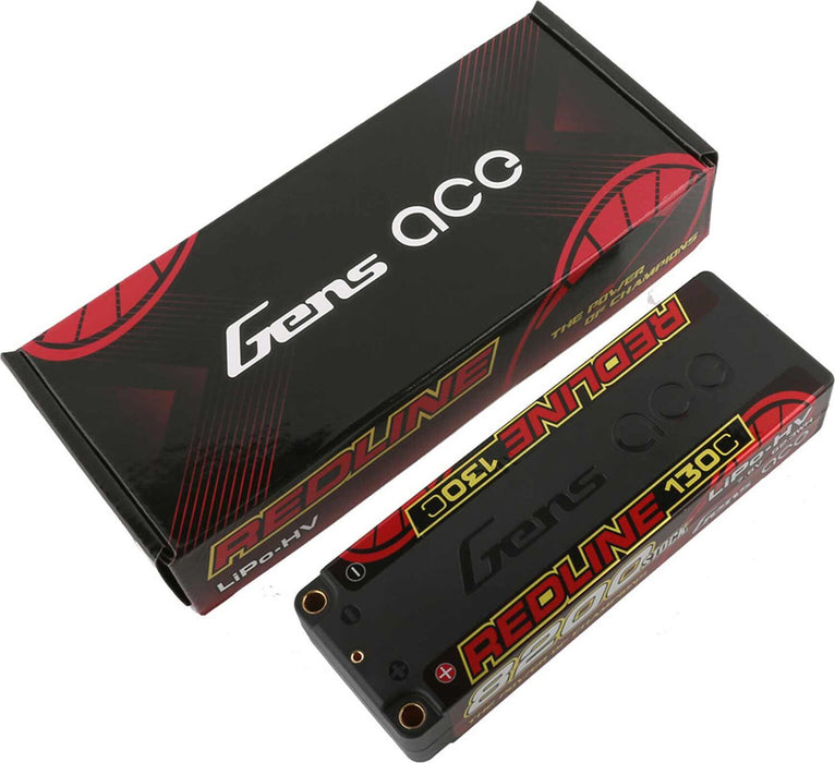 7.6V 8200mAh 2S 130C Hardcase LiHV Battery: 5mm Tubes
