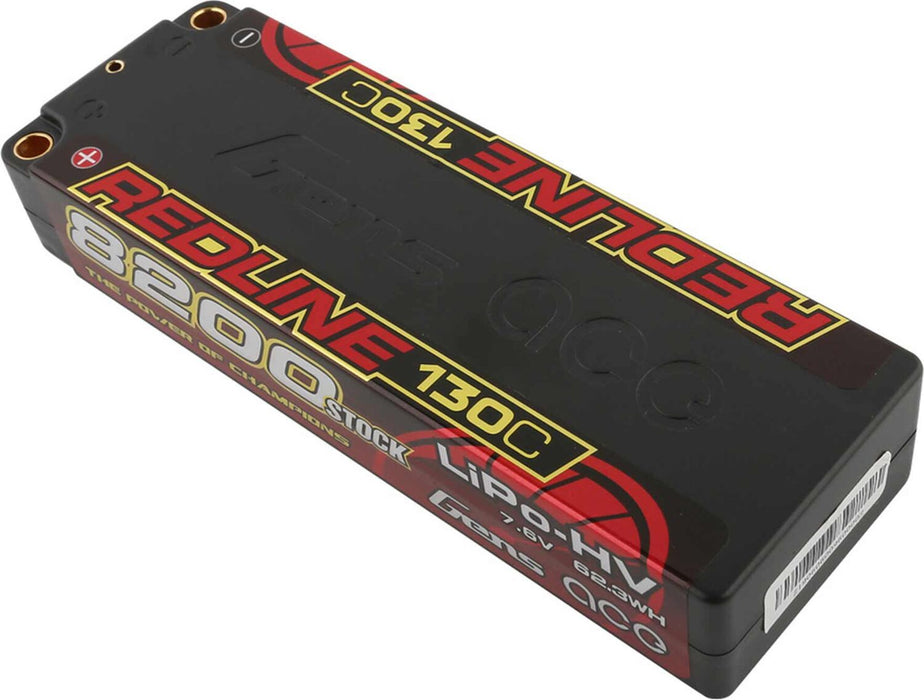 7.6V 8200mAh 2S 130C Hardcase LiHV Battery: 5mm Tubes