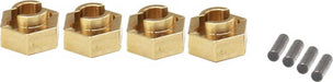 Brass Stock Wheels Hub, 7mm Hex: SCX24