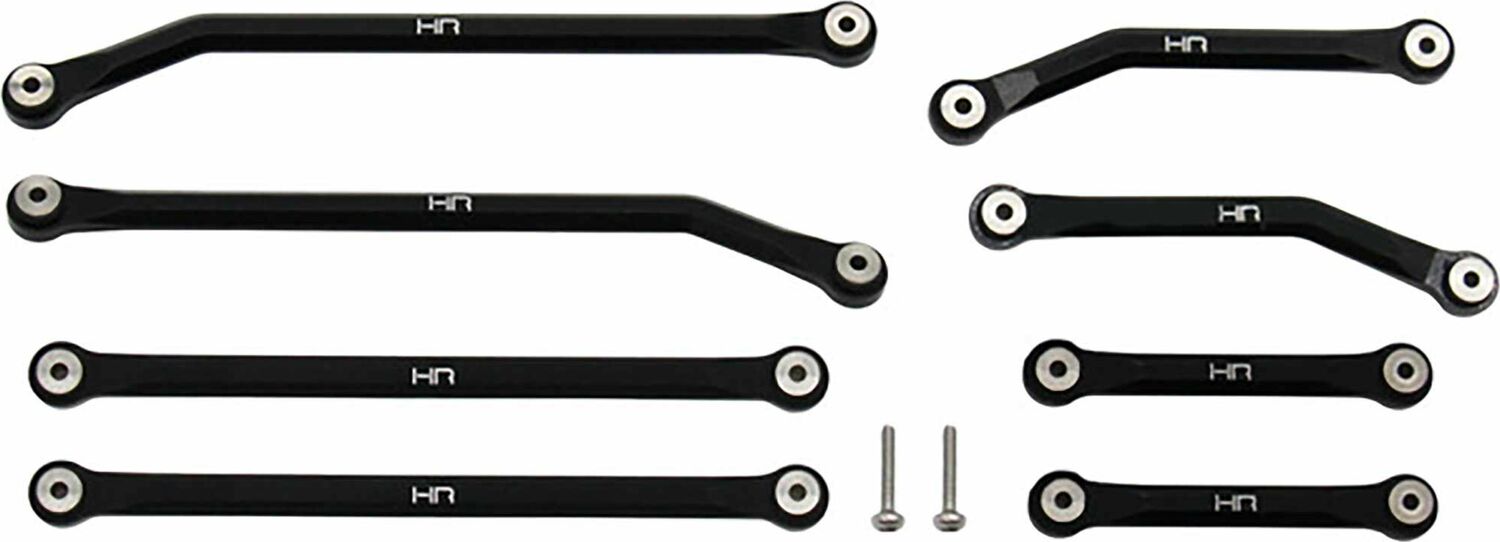 Aluminum High Clearance 4 Links Set for 5.25 (133.5mm) Wheelbase: SCX24 B-17 Betty, Deadbolt