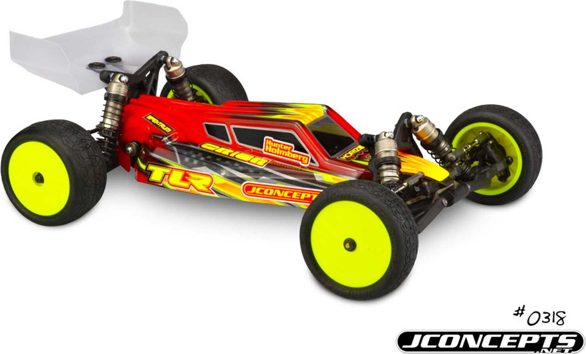 1/10 S2 Clear Body with Aero Wing: 22 4.0/5.0 with Stand-Up or Laydown Transmission