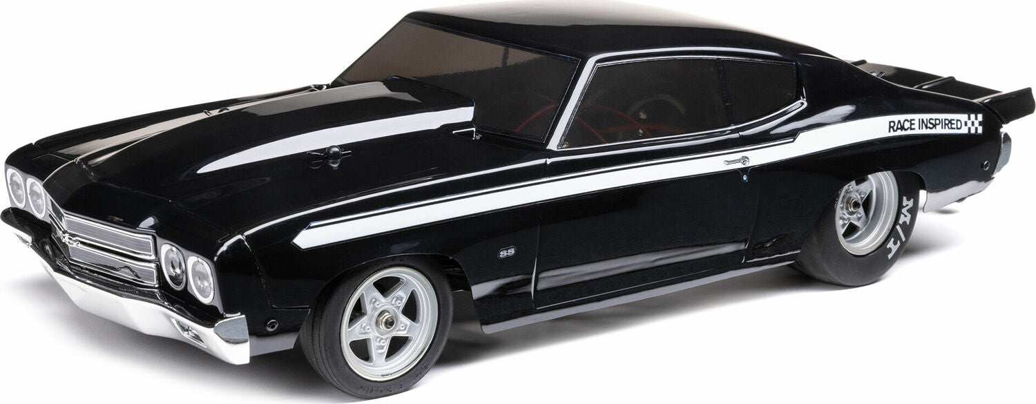 1/16 1970 Chevy Chevelle 2WD Mini No Prep Drag Car RTR, Black