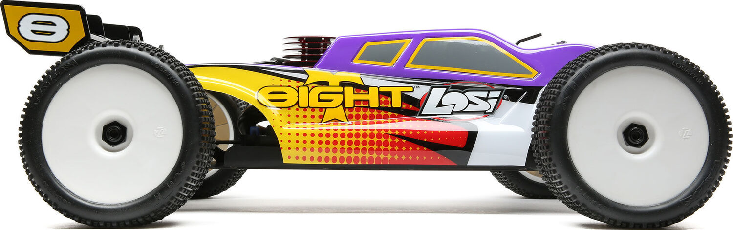 1/8 8IGHT-T 4WD Nitro Truggy RTR, Purple/Yellow