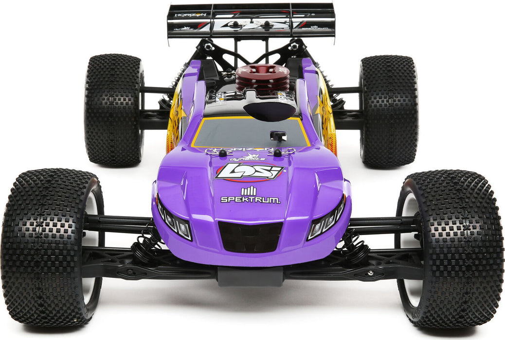 1/8 8IGHT-T 4WD Nitro Truggy RTR, Purple/Yellow