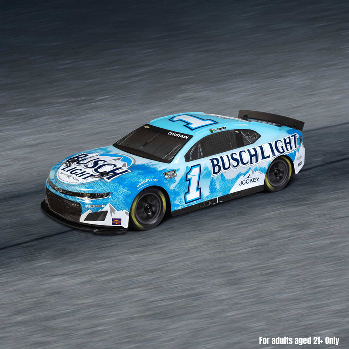 1/12 NASCAR RC Race Car Ross Chastain No. 1 2025 Busch Light Chevrolet ZL1 2S AWD RTR Brushed On-Road (Battery & Charger Included),  Blue