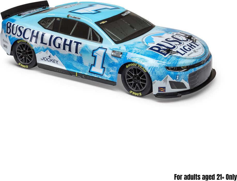 1/12 NASCAR RC Race Car Ross Chastain No. 1 2025 Busch Light Chevrolet ZL1 2S AWD RTR Brushed On-Road (Battery & Charger Included),  Blue
