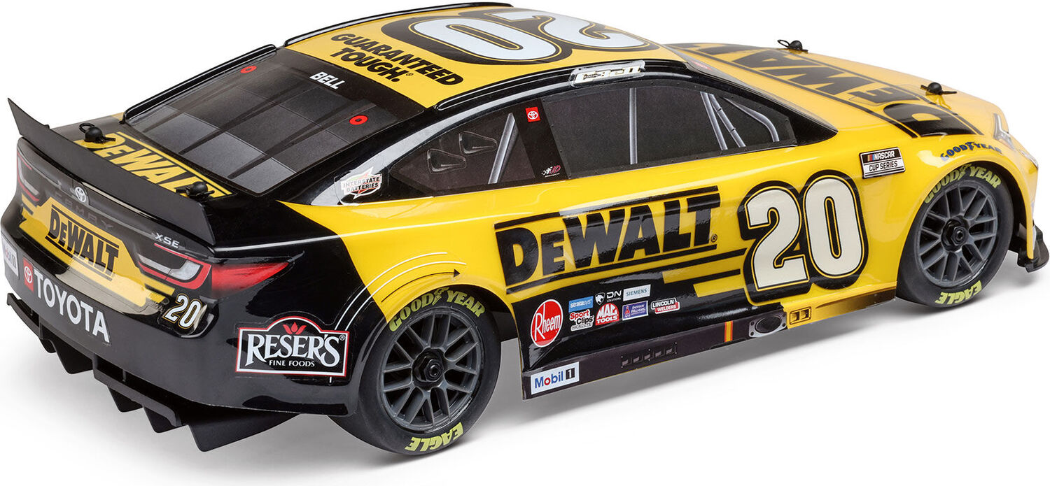 1/12 NASCAR RC Race Car Christopher Bell No. 20 DeWalt 2025 Toyota Camry 2S AWD RTR Brushed On-Road (Battery & Charger Included)