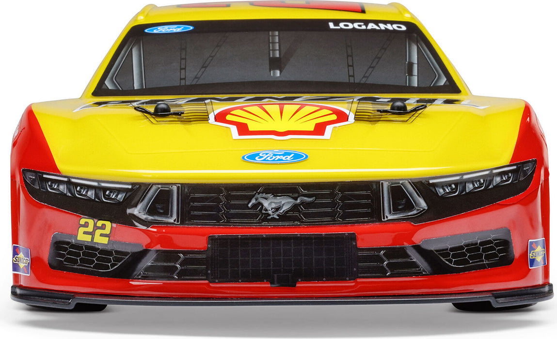 1/12 NASCAR RC Race Car Joey Logano No. 22 Shell 2025 Ford Mustang 2S AWD RTR Brushed On-Road (Battery & Charger Included)