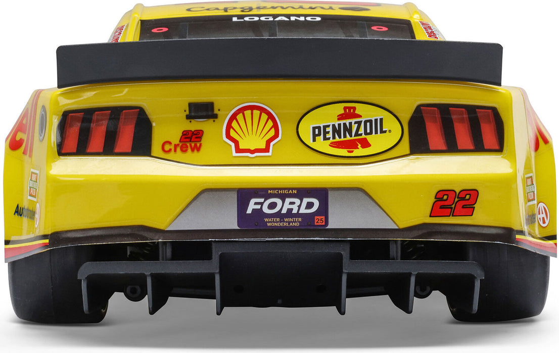 1/12 NASCAR RC Race Car Joey Logano No. 22 Shell 2025 Ford Mustang 2S AWD RTR Brushed On-Road (Battery & Charger Included)