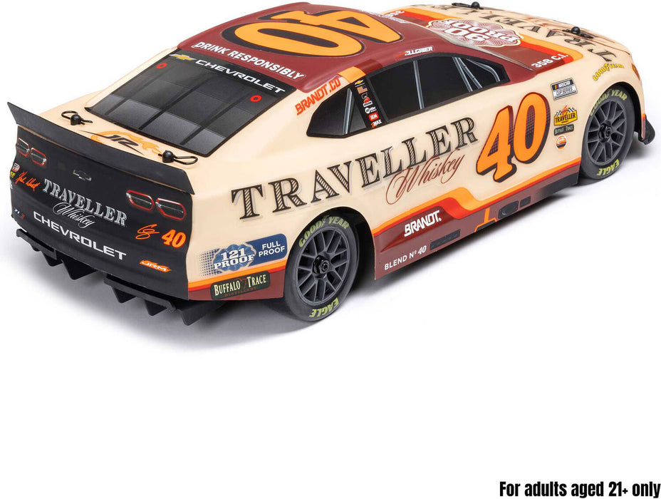 1/12 NASCAR RC Race Car Justin Allgaier No. 40 2026 Traveller Whiskey Chevrolet ZL1 2S AWD RTR Brushed On-Road (Battery & Charger Included)