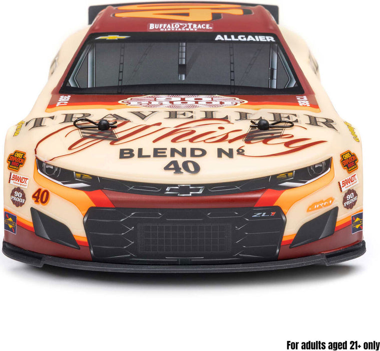 1/12 NASCAR RC Race Car Justin Allgaier No. 40 2026 Traveller Whiskey Chevrolet ZL1 2S AWD RTR Brushed On-Road (Battery & Charger Included)