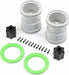 2.6" Wheel with Beadlock Rings, Green (2): LMT 2.0