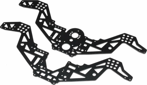 Chassis Plate Set V2, Black: Mini LMT Megalodon
