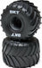 MT Tires, Black Beadlock, Premounted (2): Mini LMT