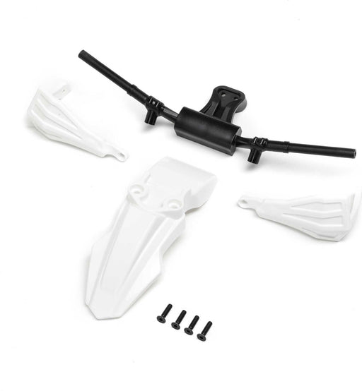 Fender, Handguards & Handle Bars, White: PM-SM/MX