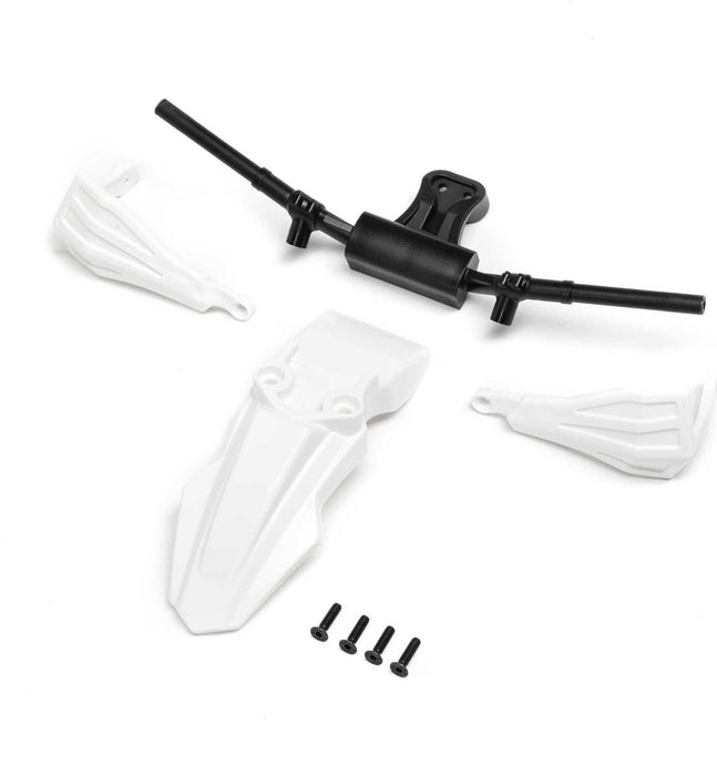 Fender, Handguards & Handle Bars, White: PM-SM/MX