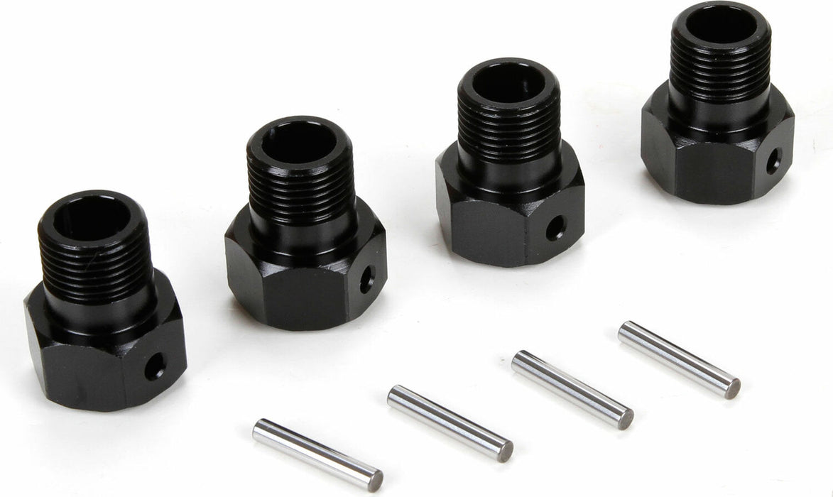 Wheel Hex Black and Pin (4): MTXL/DBXL-E/DBXL 2.0