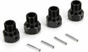 Wheel Hex Black and Pin (4): MTXL/DBXL-E/DBXL 2.0