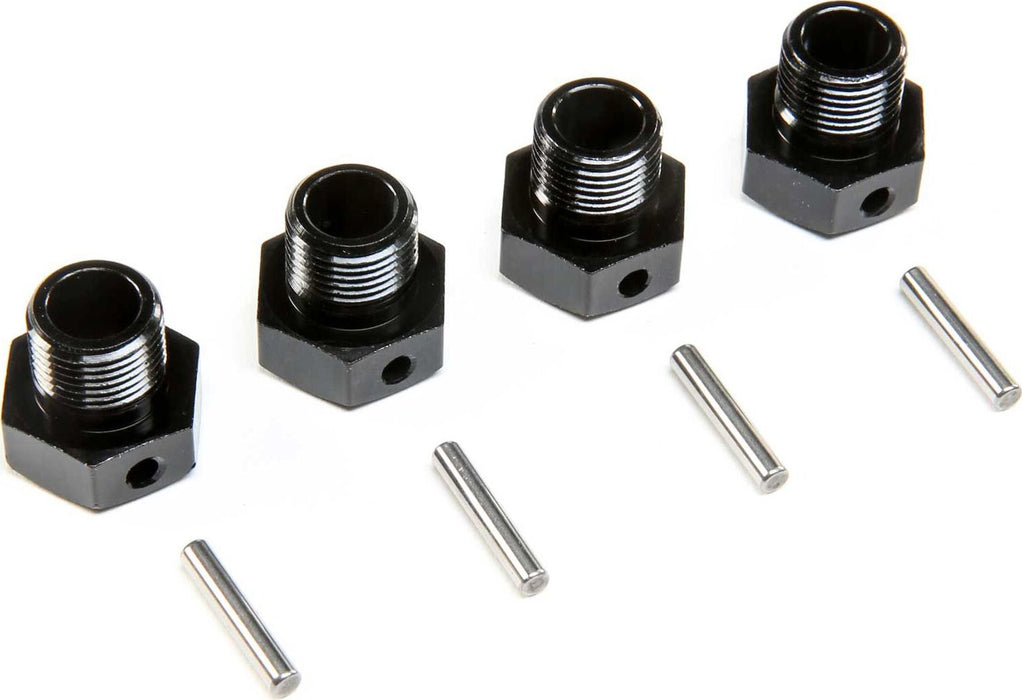 17mm Wheel Hex, Black (4): SBR 2.0