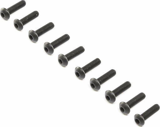 Button Head Screws, Steel, Black Oxide, M4 x 14mm (10)