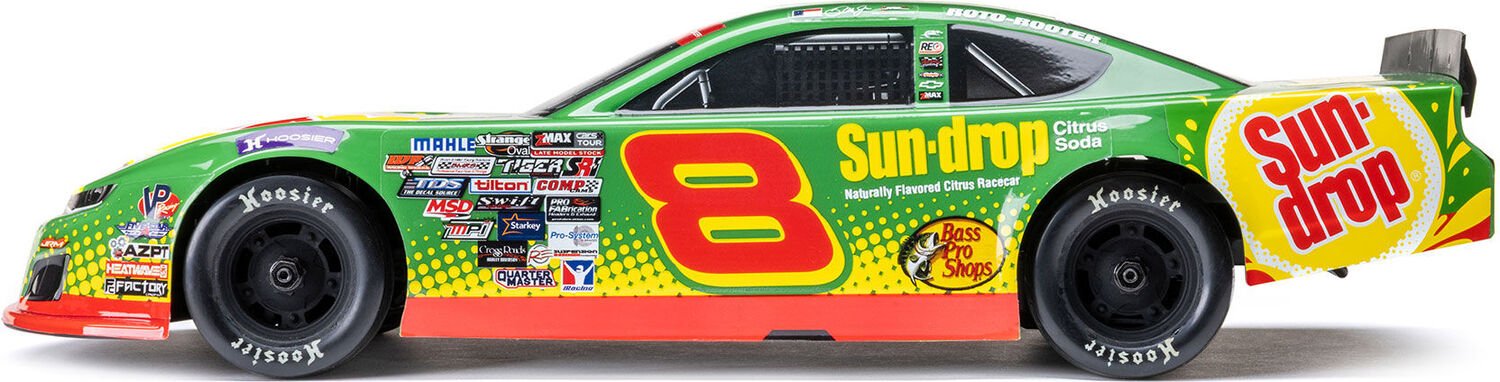1/12 Asphalt Late Model RC Race Car Dale Earnhardt Jr. No. 8 2025 Sun Drop Chevrolet ZL1 2S AWD On-Road (Battery & Charger Included), Green