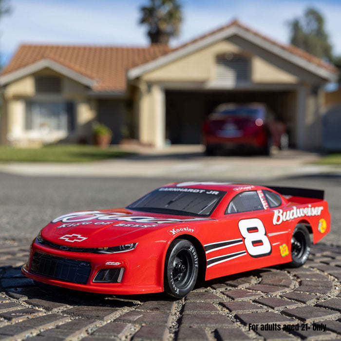 1/12 Asphalt Late Model RC Race Car Dale Earnhardt Jr. No. 8 2025 Budweiser Chevrolet ZL1 2S AWD On-Road (Battery & Charger Included), Red