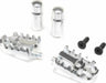 Aluminum Foot Pegs, Silver: Promoto-MX