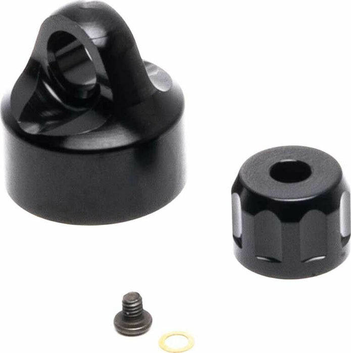 Shock Cap Set, Aluminum, Black: Promoto-MX