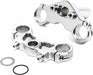 Aluminum Triple Clamp Set, Silver: Promoto-MX