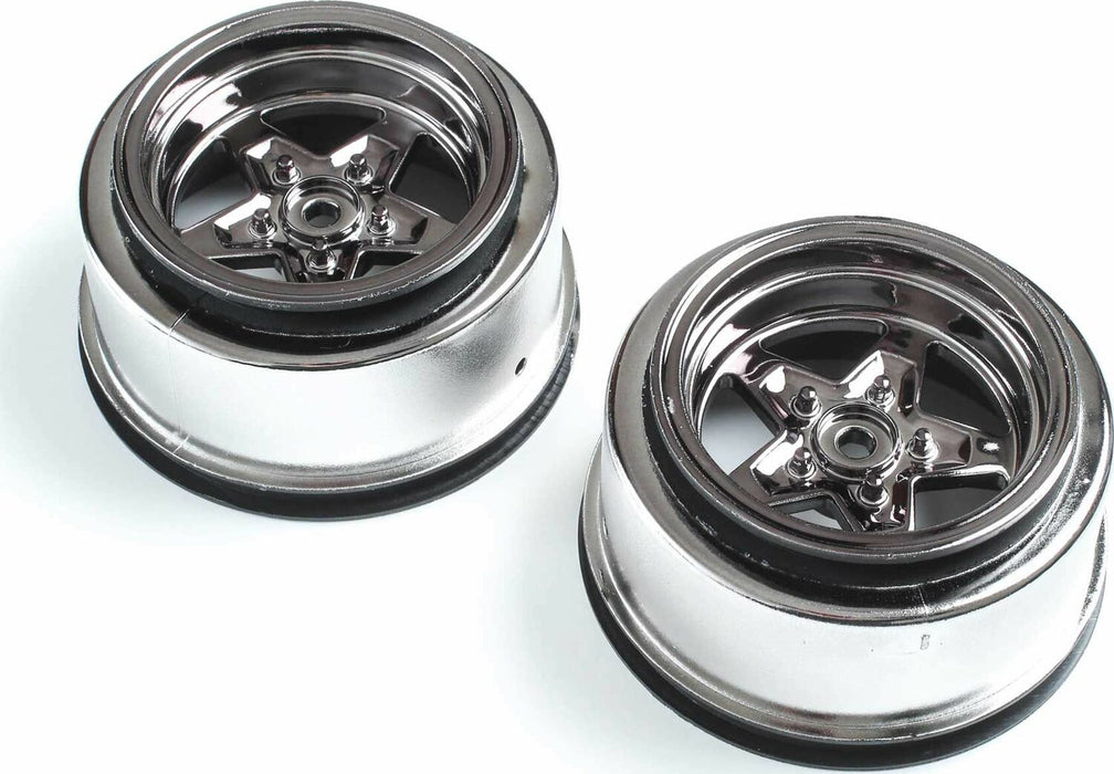 Rear Wheel, Black Chrome (2): 22S Drag
