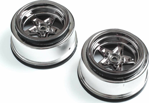 Rear Wheel, Black Chrome (2): 22S Drag
