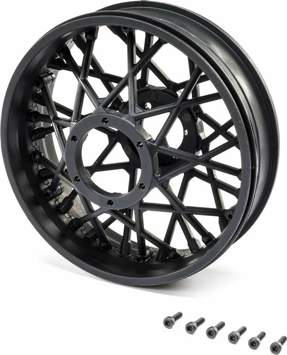 Rear Wheel Set, Black: Promoto-MX