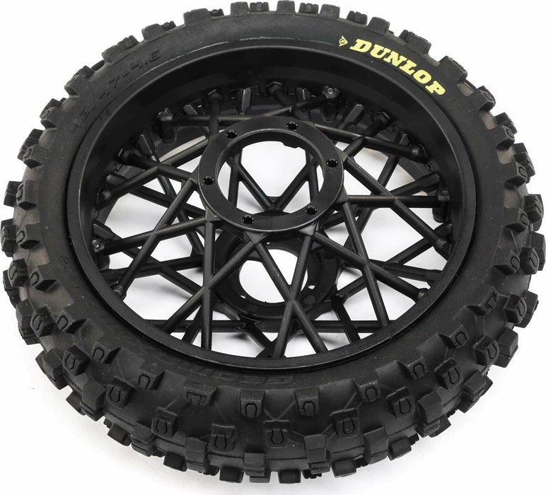 Dunlop MX53 Rear Tire Mounted, Black: Promoto-MX