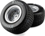 Hoosier Tires, Medium, Mounted, Satin Aluminum, Left/Right (2): 22S DLM