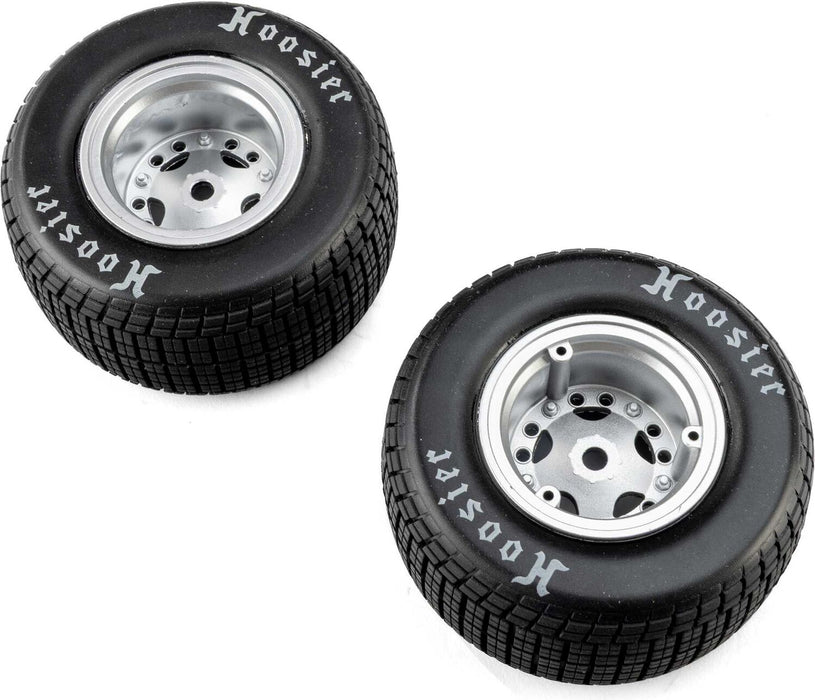 Hoosier Tires, Medium, Mounted, Satin Aluminum, Left/Right (2): 22S DLM