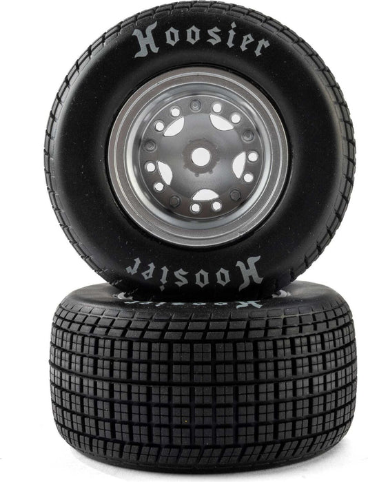 Hoosier Tires, Medium, Mounted, Satin Aluminum, Left/Right (2): 22S DLM